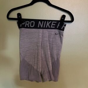 Nike Dri-FIT Black and Gray Bike Shorts with Mesh Sides